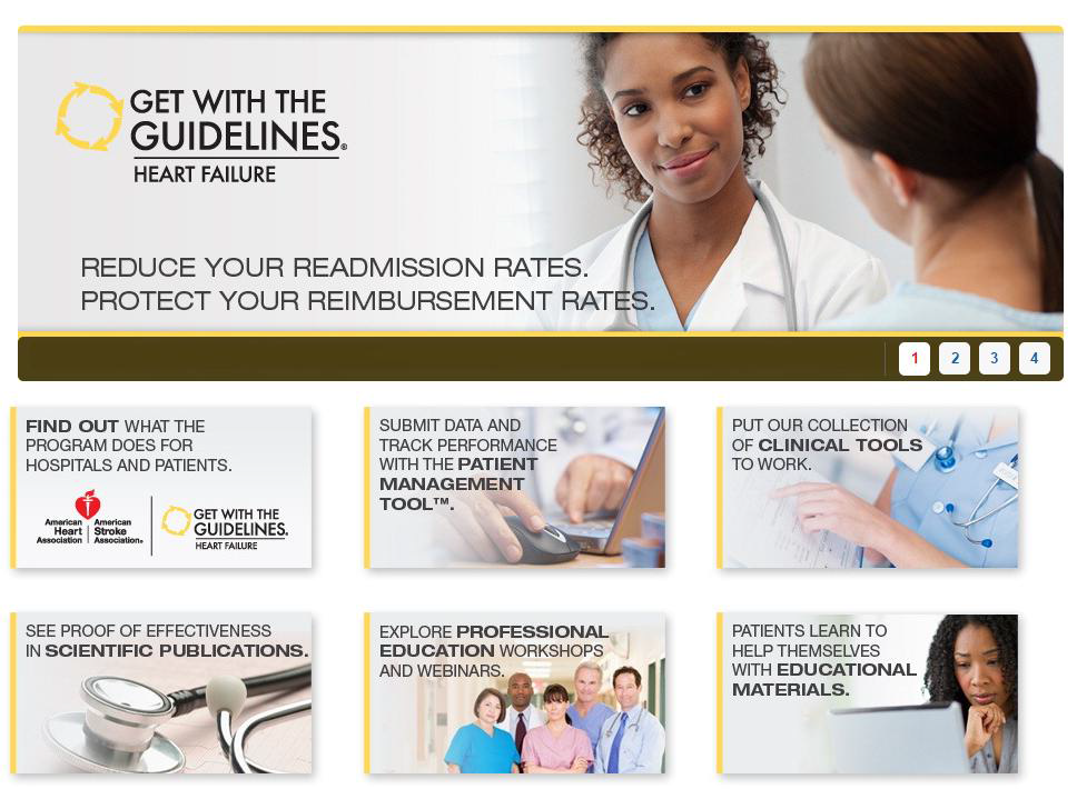 Get With The Guidelines-Heart Failure Registry 홈페이지