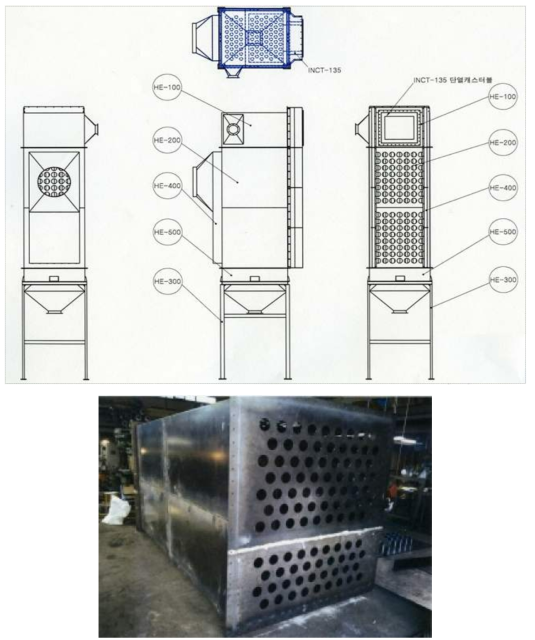 열교환기 설계도면 및 제작모습