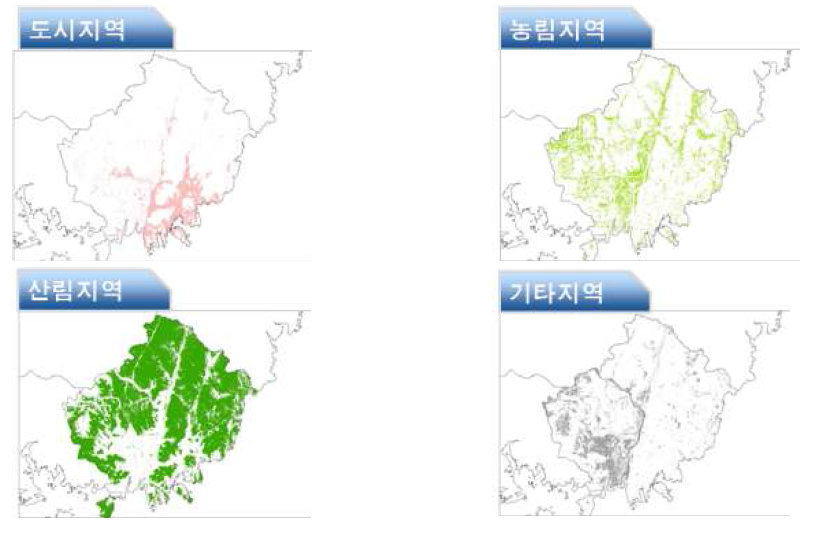 토지이용 인자별 데이터 구축 : zone17(부산대도시권)의 예