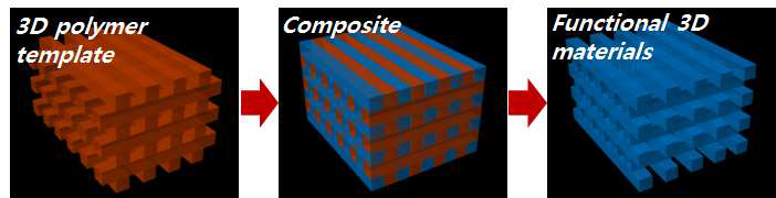 3차원 나노 구조 고분자 템플릿으로부터 기능성 3차원 나노 구조 소재 제작 방법