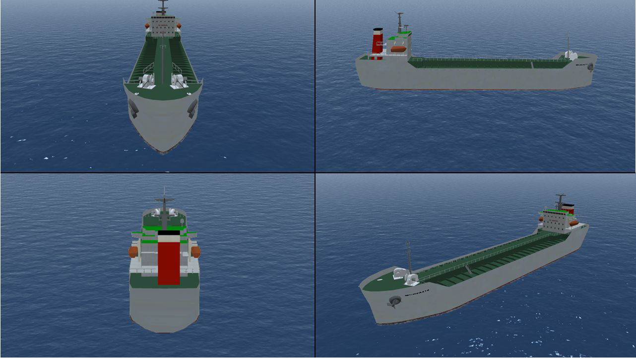 선박충돌사례1의 타선박 3차원모델링 :Cargo Carrier JANGHOSOON