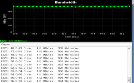 데이터 통신망용 보호기 전송특성(930Mbps)