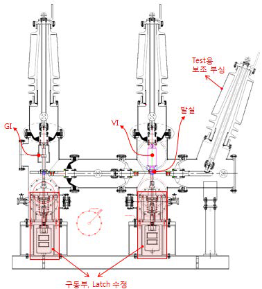 한국전기연구원(KERI)의 80kV 고속스위치 구조