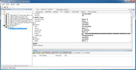 Conformance Test Tool 실행 모습