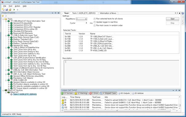 Conformance Test Tool 테스트 결과 (All Green)