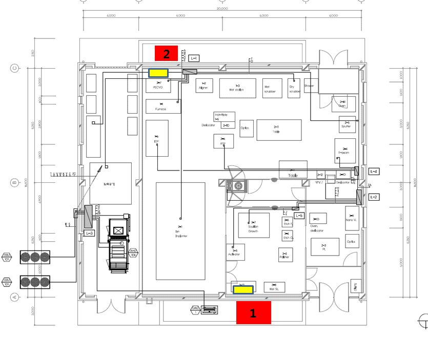 새로운 청정실 배치도.
