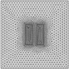 COMSOL – 정자계 모델 요소망