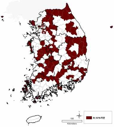 외과(2차) RI 30%미만