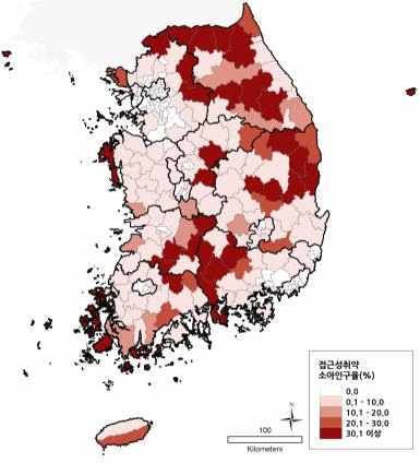 소아과(2차) 접근성취약소아인구율