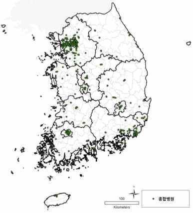 종합병원 위치