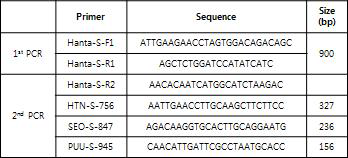 한타바이러스 specific primer seuquence