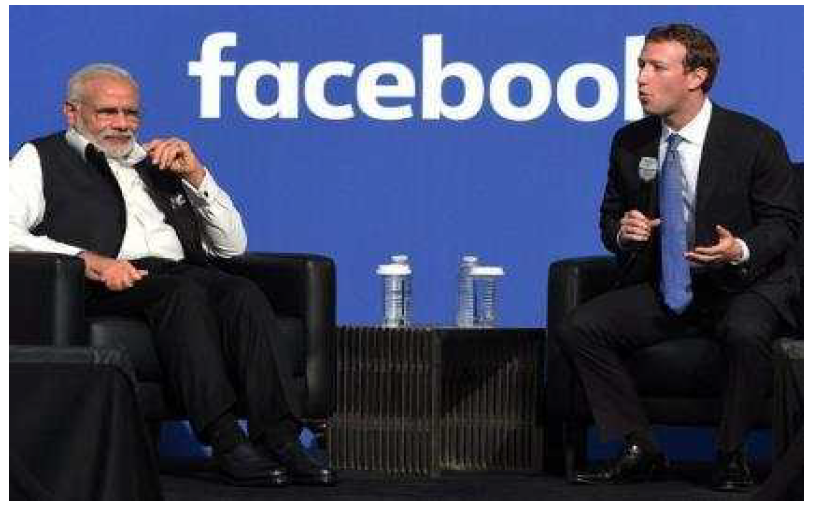 디아스포라 네트워크 강화를 위해 Facebook CEO와 만난 모디 총리