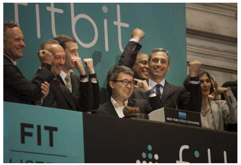 뉴욕증권거래소에 상장된 Fitbit