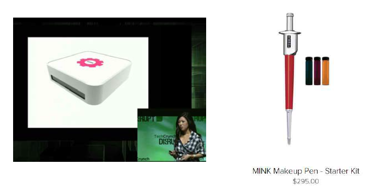 Techcrunch 에서 시연한 Mink 3D 프린터와 실제 시판중인 키트
