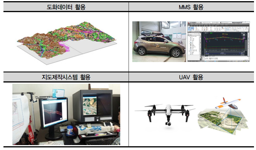 종/횡단면도 관련 정보수집 기술