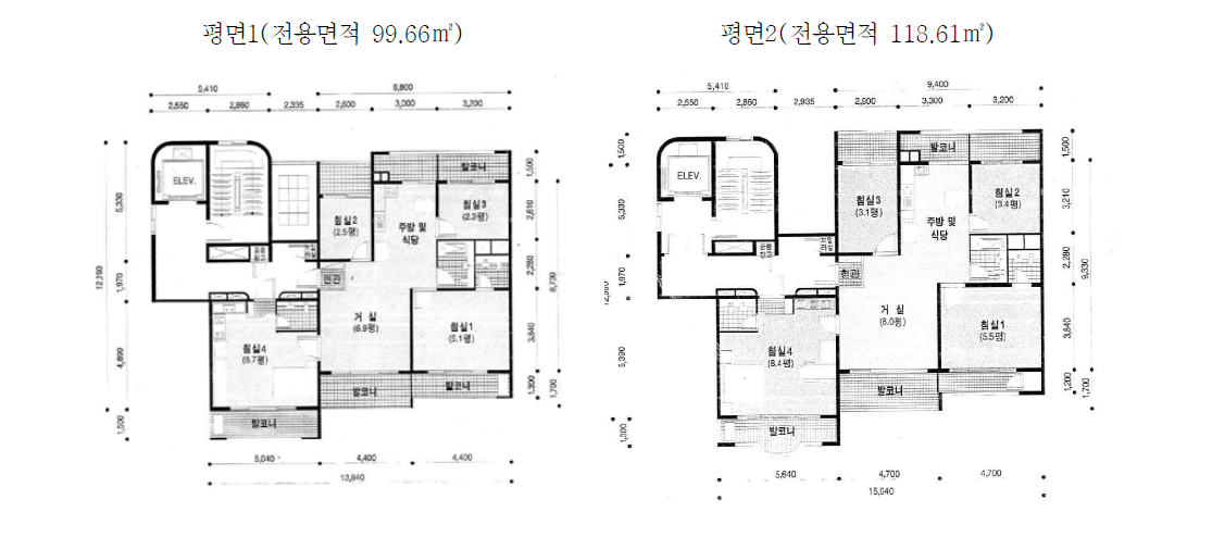 청학주공5단지 부분임대형 평면