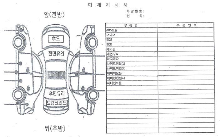 해체지시서 사례