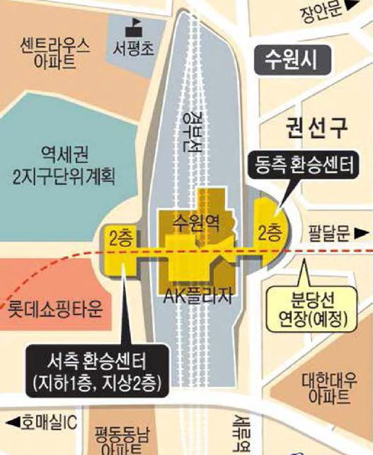 수원역 환승센터 건립 계획