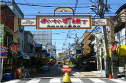 일본 오카즈요코초 식료품 골목