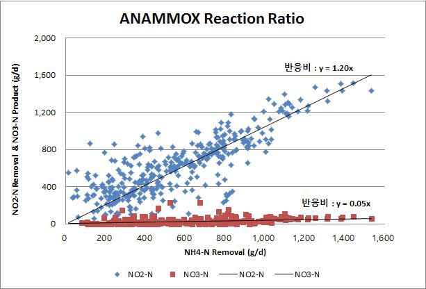 ANAMMOX Reaction Ratio