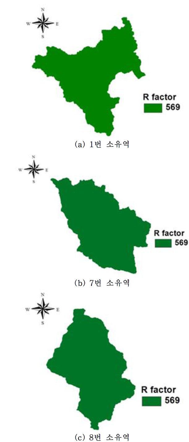 USLE R factor map