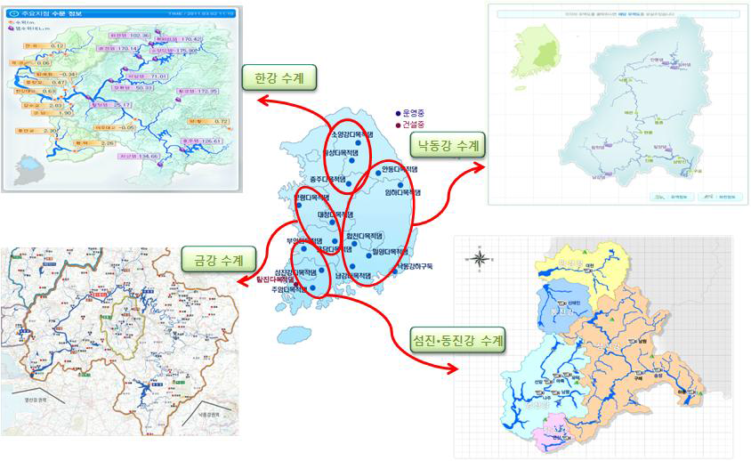 전국 다목적 댐 현황