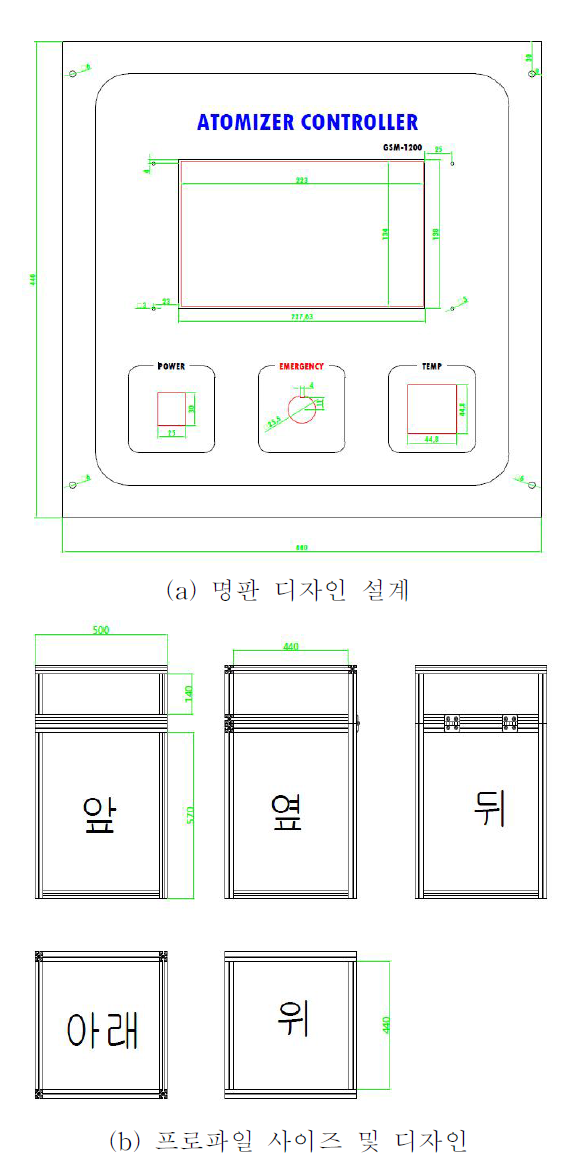 전구물질 주입기(오토마이저)의 명판 디자인 및 프로파일 설계