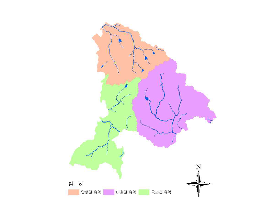 천안시 유역도