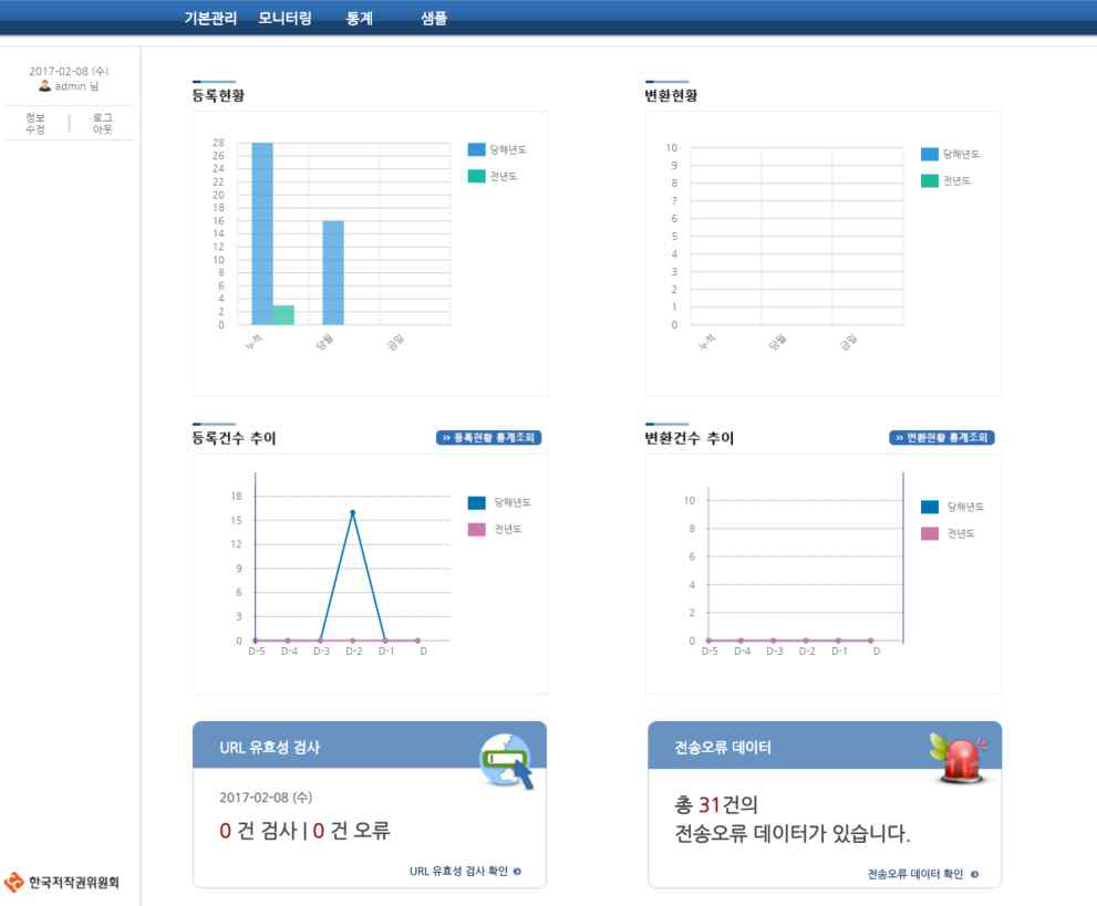 UCI 표준 RA 패키지 실행화면