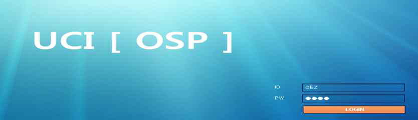 OSP 로그인 화면
