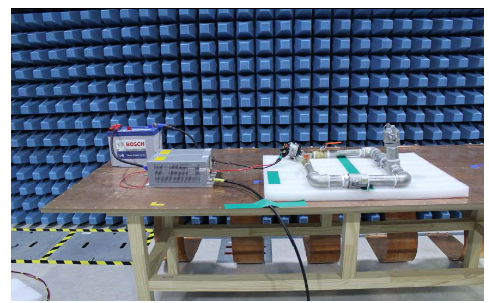 전자파 전도성 장해 시험구성 사진