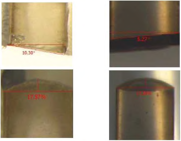 F사 EVOA의 rod 형태의 렌즈 사진 (측면사진)