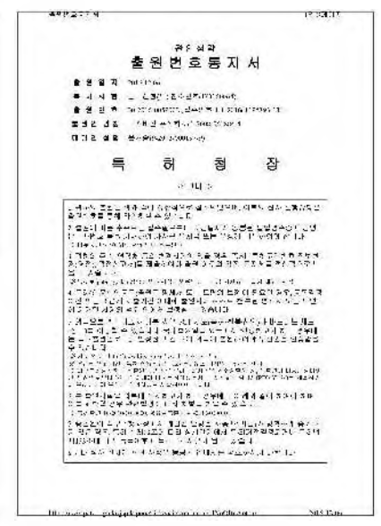 지식재산권 디자인출원 (제30-2016-0059002호) 출원통지서