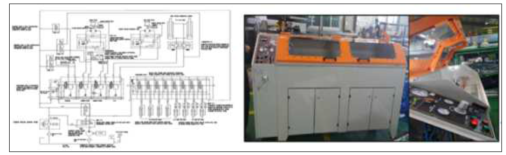 제작된 Test Rig 및 도면