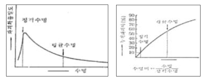 베어링 수명의 분포