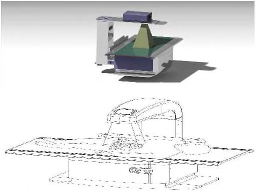 Cone-beam Dual X-ray 골밀도측정 시스템 개념도