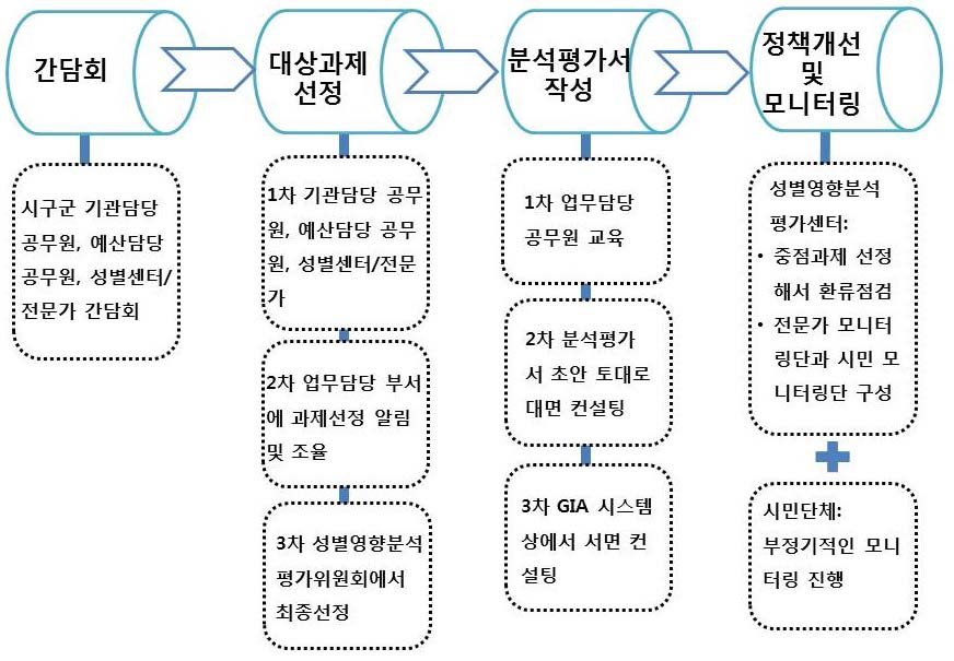 대구광역시의 성별영향분석평가 추진과정