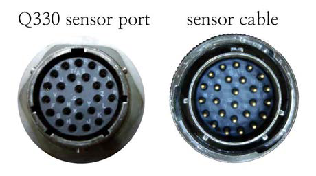 Q330 SENSOR 포트와 케이블