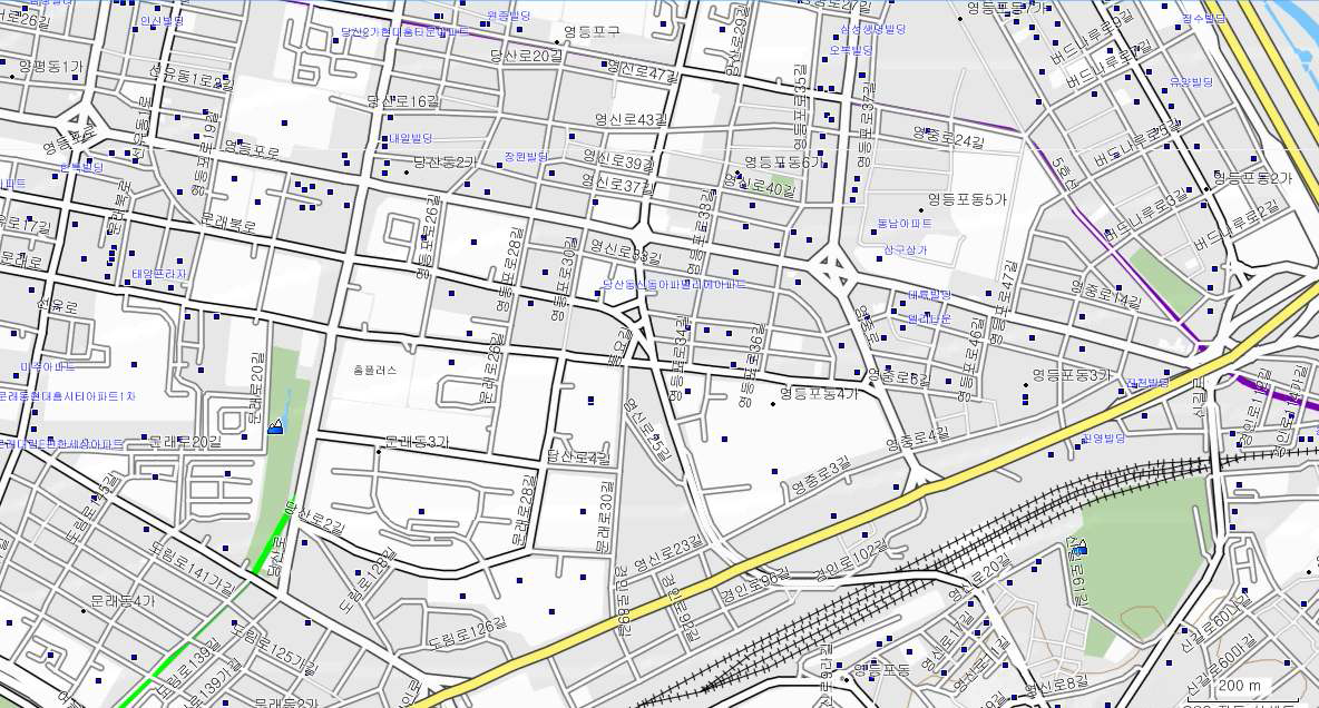 Map of the on-road air pollution monitoring route