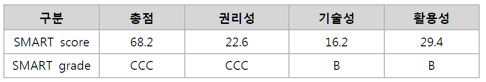 특허 SMART 분석 결과