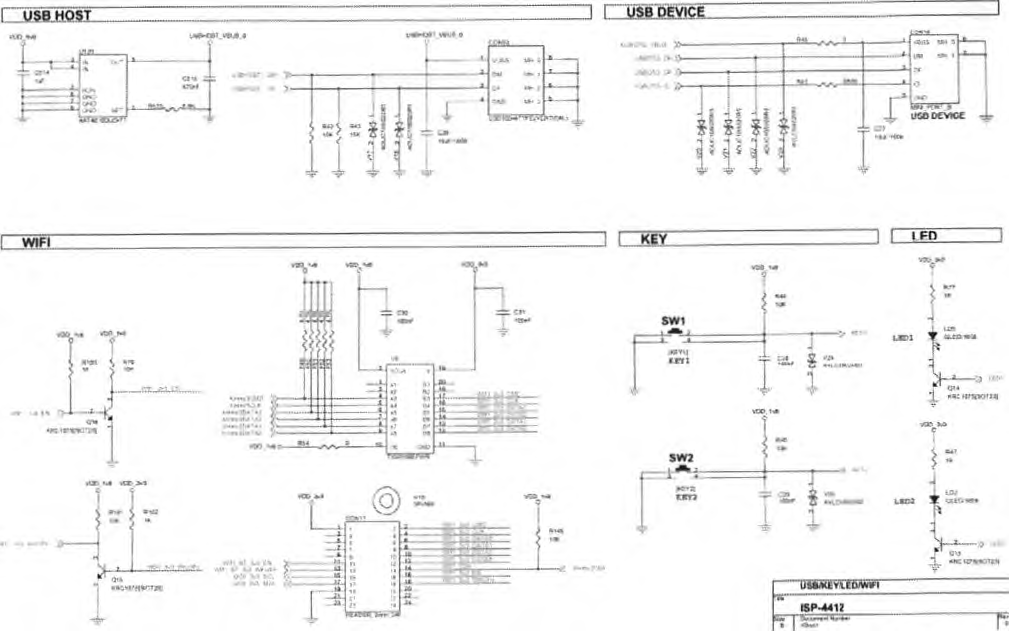 HD-SDI 영상처리용 임베디드 플랫폼 USB/ KE丫/ LED 회로 설계