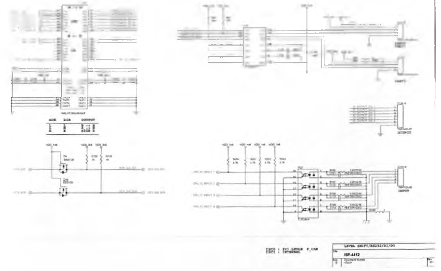 HD-SDI 영상처리용 임베디드 플랫폼 RS232/Level Shift/ DI/DO 회로 설계