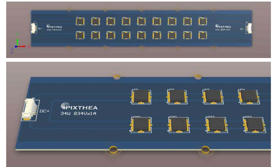 34W급 UV LED 램프 모듈 PCB 설계