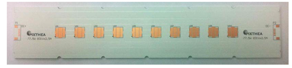 77W급 UV LED 램프 모듈 PCB 제작