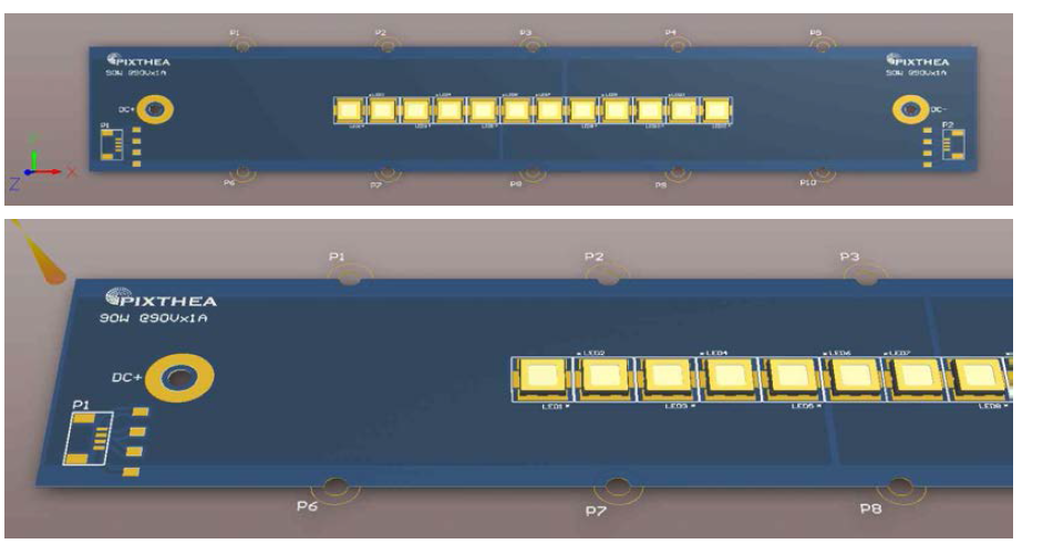 90W급 UV LED 램프 모듈 PCB 설계