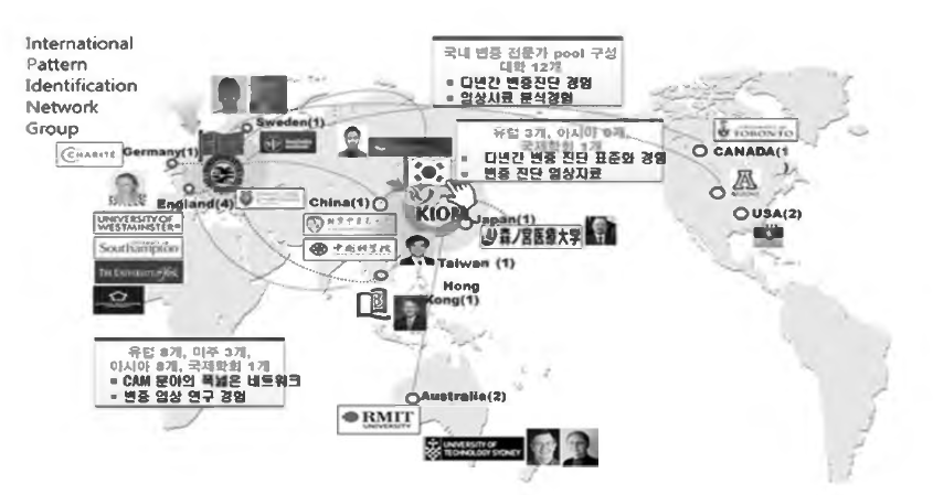 Construction of international network for research of pattern identification (¡PING)