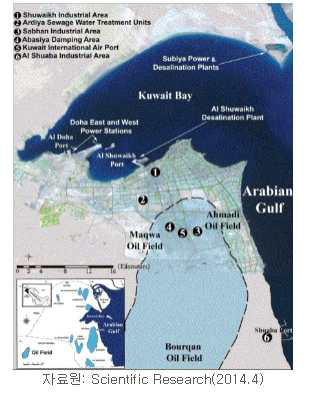 쿠웨이트 대기오염 발생지역