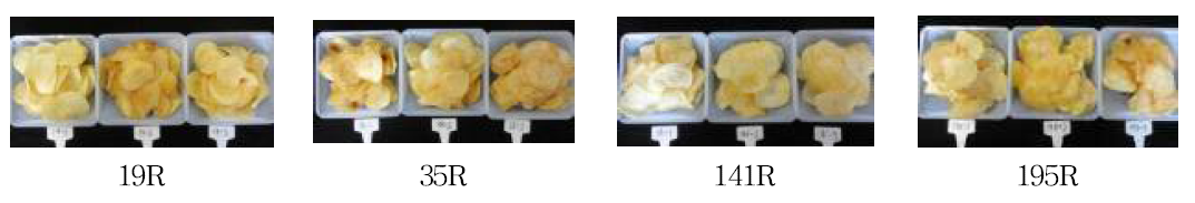감자 더뎅이병 저항성 계통의 칩 품질