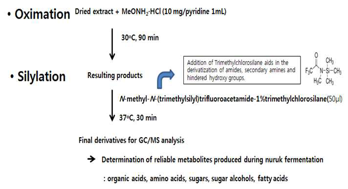 In-situ chemical derivatization of Nuruk samples