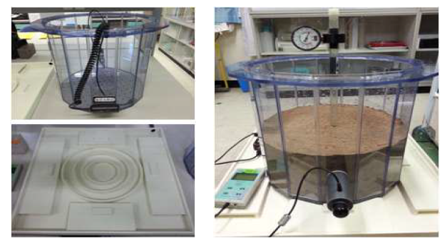 수분센서 선정을 위한 토양칼럼 실험장치